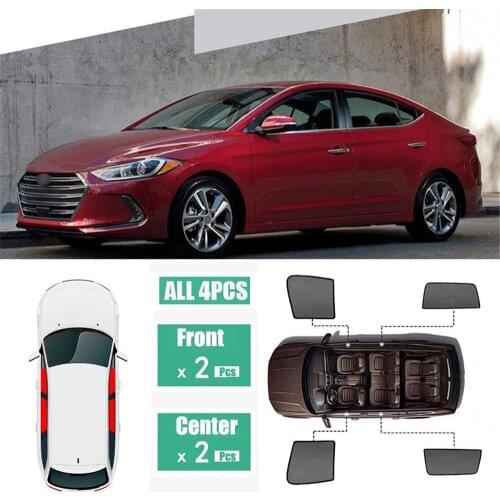 Side Windows Magnetic Sun Shade UV Protection Ray Blocking Mesh Visor Fit For Hyundai Elantra 2006-2018