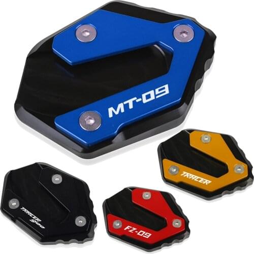 For Yamaha MT-09 Tracer MT09 TRACER900 XSR900 FZ-09 Motorcycle Kickstand Foot Side Stand Extension Pad Support Plate Enlarge