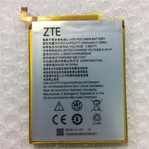 FOR ZTE Li3930T44P8h866534 Battery 3000mAh Rechargeable Li-ion Built-in Mobile Phone Lithium Polymer Battery