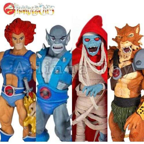 Super7 Thundercats 7inches Ultimate Action Figure Wave 1 Lion-O Mumm-Ra Anime Collection Movie Model For Gift Free Shipping