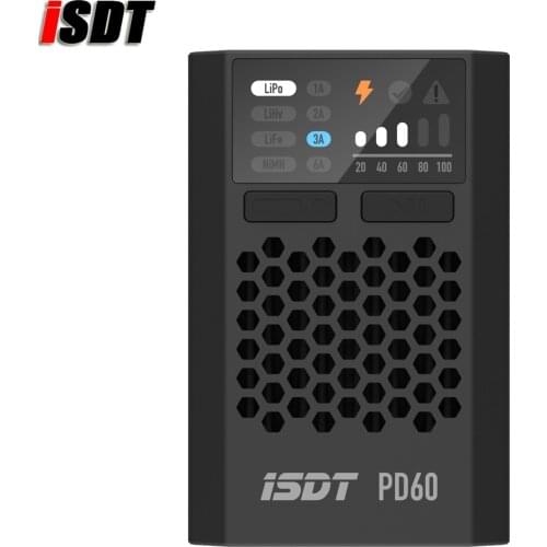 ISDT URUAV PD60 60W 6A Type-C Input Battery Balance FPV Charger for 1-4S Lipo Battery RC Drone Quadcopter Multirotor