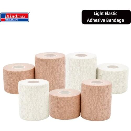 Kindmax Healcare 100% Cotton Light Elastic Bandage Pillar for Cohesion Wrist Bandage Cotton Adhesive Tape for Fabric Roll