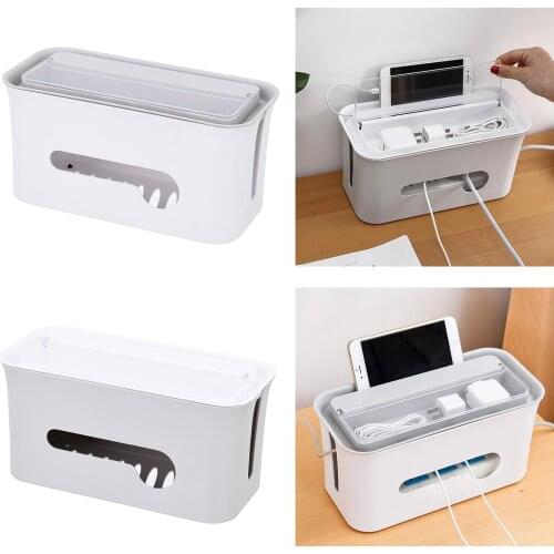 Cable Management Box Organizer for Cords, Power Strips for Home Office