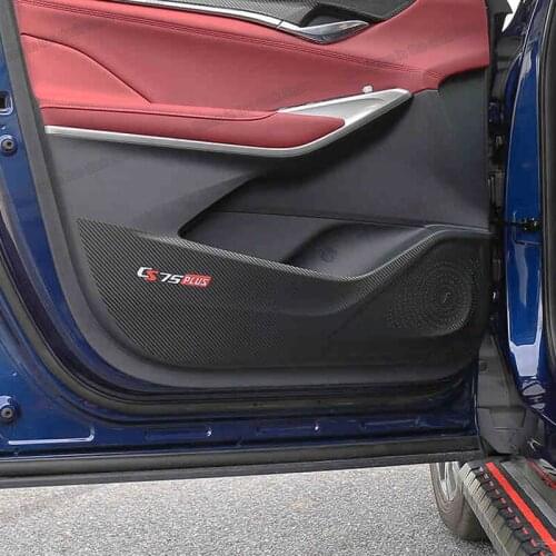 Lsrtw2017 carbon fiber leather car door anti-kick mat storage box dashboard for changan cs75 PLUS 2020 2021 CS75PLUS accessories