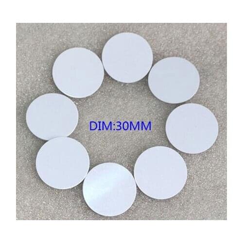 100pcs RFID Tags 125k EM4100 TK4100 em coin / round card Access Control Card Diameter 30mm