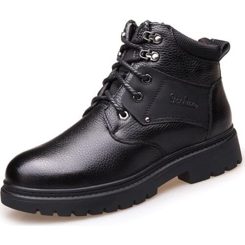 Winter Mens Ankle Boots Classic Athletic Sneakers Athletic Shoes men Boots men Warm Large Size Cotton Shoes outdoor Work Boots