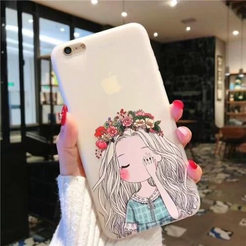New Phone Case For iPhone 11 Pro 6 6S 7 8 Plus X XR XS Max 3D Relief Flower Cartoon Flamingo Pig Rabbit Soft TPU iPhone XR Cover