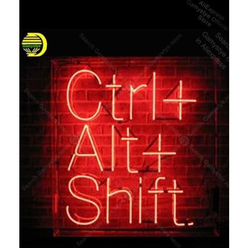 Neon Sign for Ctrl+ Alt+ Shift Neon Bulb sign handcraft Signboard Led Tube budweiser neon sign vintage neon signs Neon Art Signs