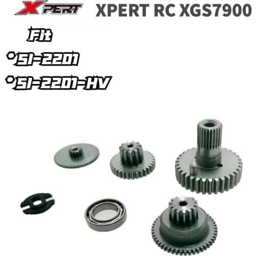 Original XPERT Servo XG7900 Gear Set 7075 metal Servo Repacement Gear Set Including Bearings Fit XPERT Servo SI-2201 SI-2201-HV