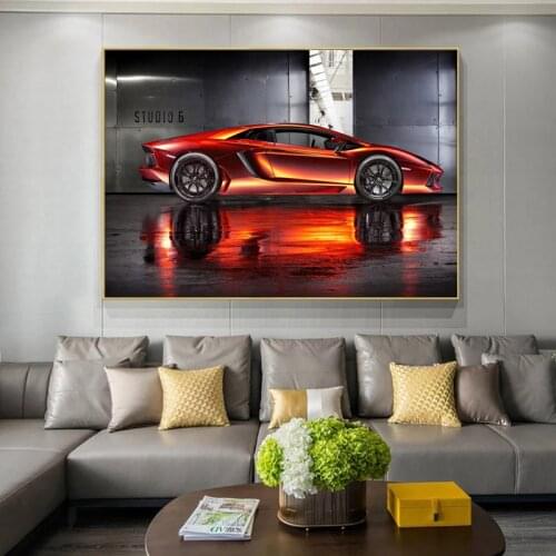 Modern Nordic Luxury Supercar Canvas painting Wall Art Posters Prints Wall Pictures for Living Room Bedroom Home Cuadros Decor