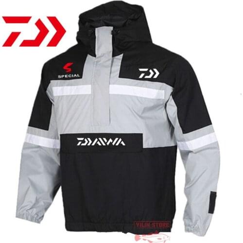 Daiwa Fishing Hoodie Autumn Breathable Thin Outdoor Sport Mountaineering Suit Riding Camping Windproof Jacket Fishing Clothing