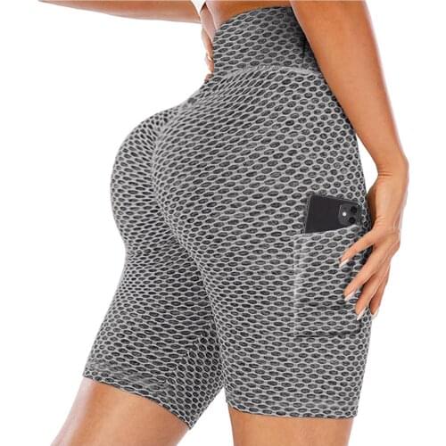 High Waist Cycling Shorts Women Yoga Shorts Seamless Hip-up Tight Elastic Sport Push Up Running Fitness Gym Clothes Leggings