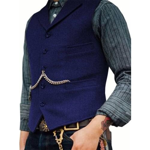 WSMDA Men's Suit Vests