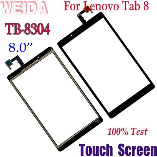 WEIDA Screen Replacement For Lenovo Tab E8 8 TB-8304 8304 Touch Screen Digitizer Panel Glass 8304F1