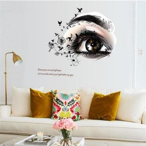 3D Vivid Eye DIY Wall Stickers For Rooms Wall Decorations Living Room Wall Decals Posters