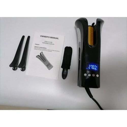 Automatic Curling Iron Air Curler Wand Curl 1 Inch Rotating Magic Hair Curling Iron Salon Tools Titanium Auto Hair Curler