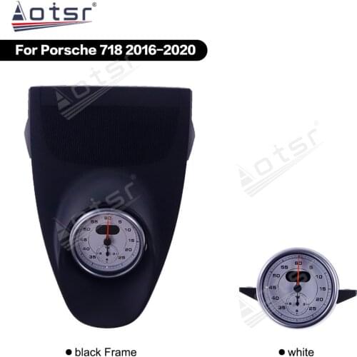 Car Stopwatch for Porsche 718 2016 2017 2018 2019 2020 Interior Dashboard Meter Clock Compass Time Electronic Accessional