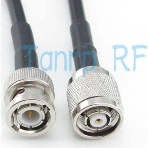 Free Shipping! 50CM BNC male plug to RP TNC male plug RF connector Pigtail coaxialjumper cable 20INCH RG58 extension cable