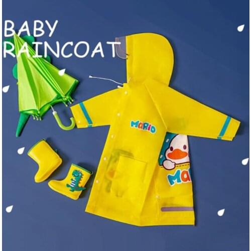 Children raincoat big children primary school children whole poncho kindergarten baby school with schoolbag