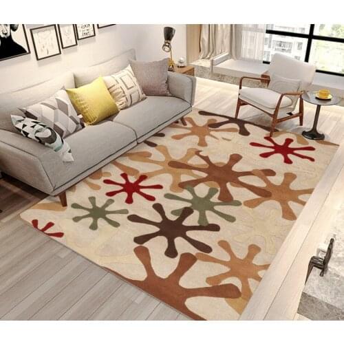 European retro vintage abstract abstract hand drawn cartoon bedroom floor 3d floor painting wallpaper