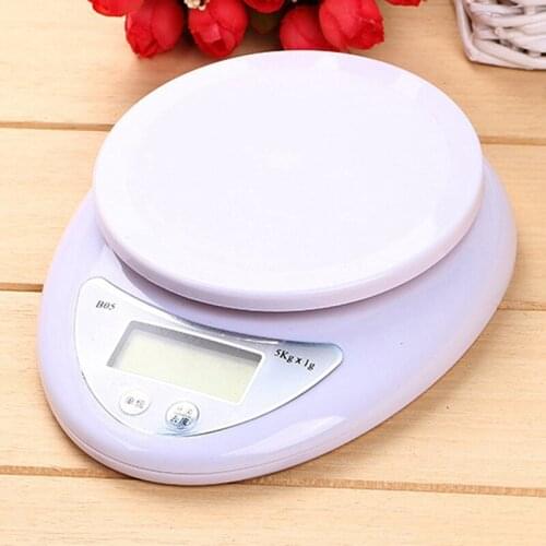 5KG Kitchen Scale Weighing Scale Food Diet Postal Balance Measuring LCD Electronic Scales Suitable for household Kitchen
