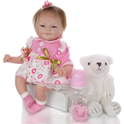 NPKDOLLS bebe reborn 17" 43cm soft silicone reborn baby dolls alive real newborn babies children gift boneca reborn toys