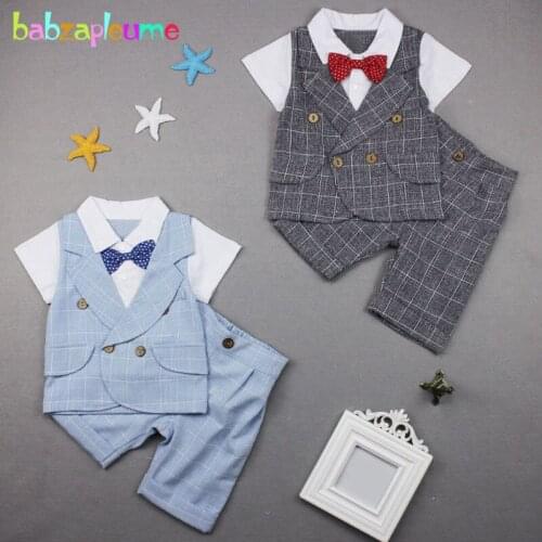 2Piece/2020 Summer Tops Toddler Boys Suits Boutique Kids Clothing Set Fashion Casual Baby T-shirt+Shorts Children Clothes BC1131