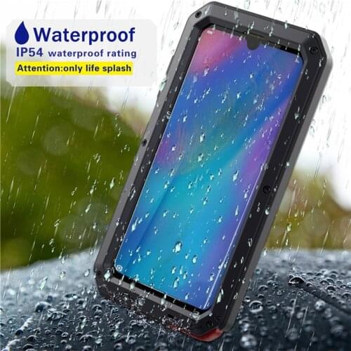 Metal Armor Heavy Duty Protective Case For Huawei P30 Pro Shockproof Full Body Mate 20 With Glass Cover For Huawei Mate 20 Pro