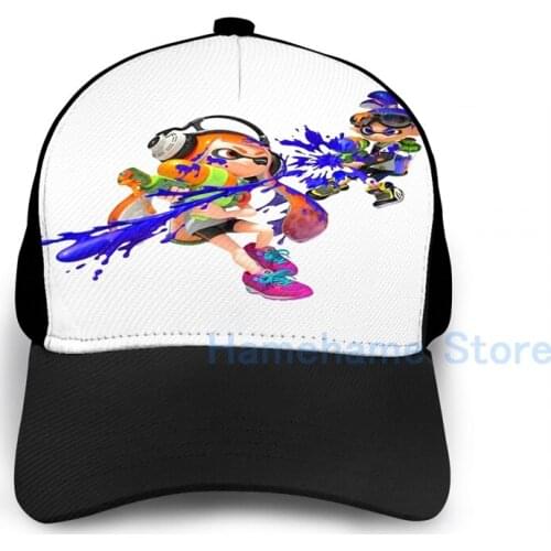 Fashion Splatoon(3) Basketball Cap men women Graphic print black Unisex adult hat