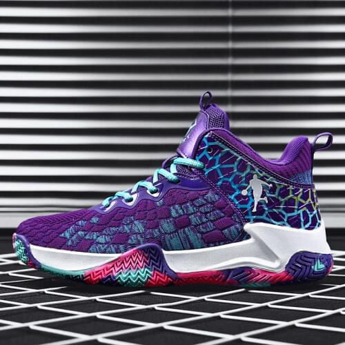 22021 Mens Basketball Shoes Breathable Cushioning Non-Slip Outdoor Sports Shoes Gym Training Athletic Basketball Sneakers Women