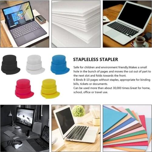 Practical 1-Pack Office Staples Free Staples Binding Clips Household Binding Clips Paper Clips Fashion Home Office Stationery