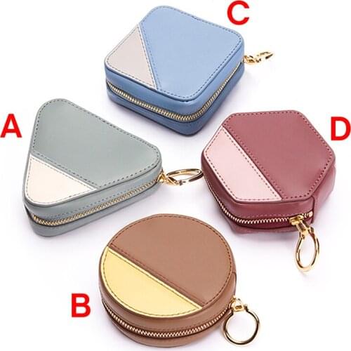 DIY Leather Coin Pocket Kraft Paper Pattern Storage Bag Layout Template Design Mould Sewing Making Stencil Supplies