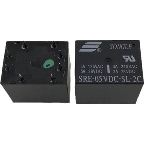 Power Relays SRE-05VDC-SL-2C SRE-12VDC-SL-2C SRE-24VDC-SL-2C 5V 12V 24V 3A 240V 8PIN