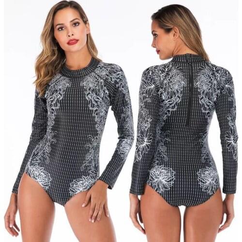Speckle One Piece Swimsuit Female Pattern Decoration Swimming Suit For Women Surfing Swim Suits