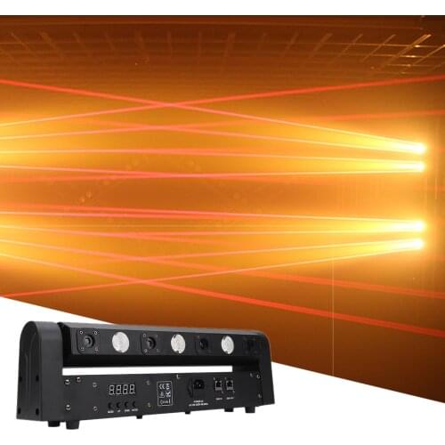 Newest 3X3W LED+4 Eyes Laser Effect Light DMX512 Disco DJ LED Music Party Beam Light Wedding Bar Club Xmas Red Laser Lights
