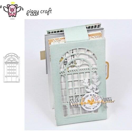 Piggy Craft metal cutting dies cut die mold Door frame decoration Scrapbook paper craft knife mould blade punch stencils dies