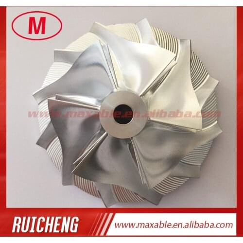 T04E 52.84/76.07mm 6+6 blades turbo billet/milling/alumimun 2618 compressor wheel for racing