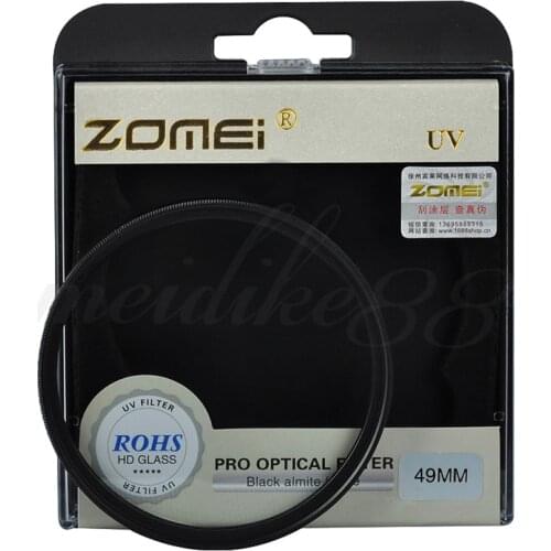 Zomei 40.5/49/52/55/58/62/67/72/77/82/86mm Optical Glass UV Filter Ultra Violet Protector fr Digital Camera Lens