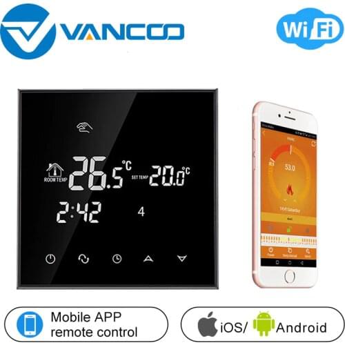 Vancoo Wifi Smart Thermostat 220V Electric Heating Temperature Controller Thermoregulator Heating Work with Alexa/ Google Home