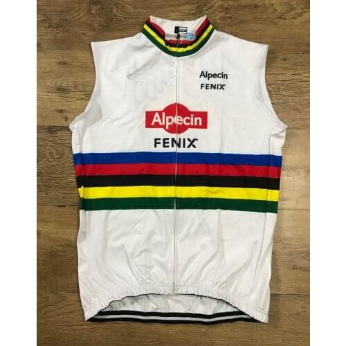 WINDSTOPPER WINDPROOF 2020 ALPECIN FENIX TEAM WORLD CHAMPION ONLY CYCLING GILET SLEEVLESS VEST JERSEY WEAR ROPA CICLISMO