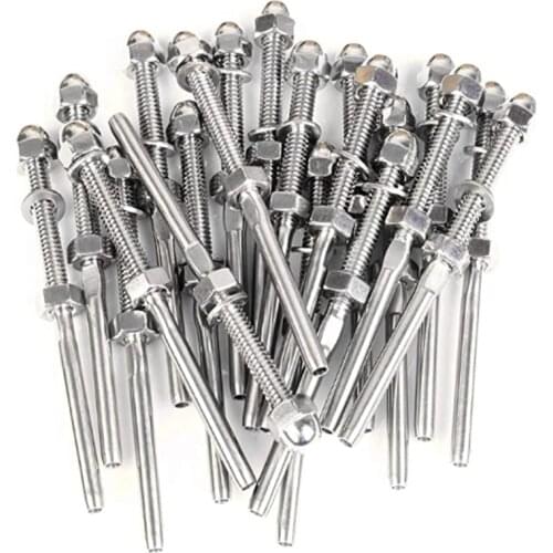 Y L 316 1/8‘’ (lot of 20 ) stainless steel cable railing balustrade wire rope kit