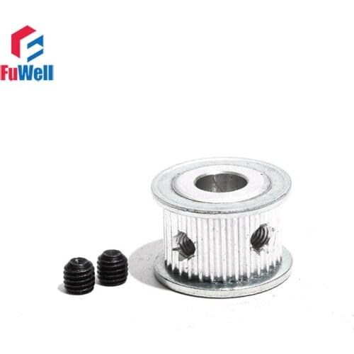 Transmission Pulley S2M-32T 7mm/11mm Belt Width Toothed Timing Pulley S2M 32Teeth 4/5/6/8/10mm Bore Synchronous Belt Pulley