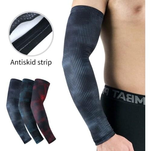 1 Pair Spandex Thin Arm Warmers Breathable Elastic Not Easy To Slide Sports Protective Sleeve Sun Protection Elbow Protection