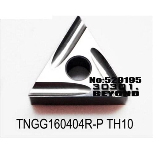10pcs TNGG TNGG160404 TNGG160408 TNGG160404R-P TNGG160408R-P TH10 Carbide Inserts High Hardness CNC Lathe Cutter Tools