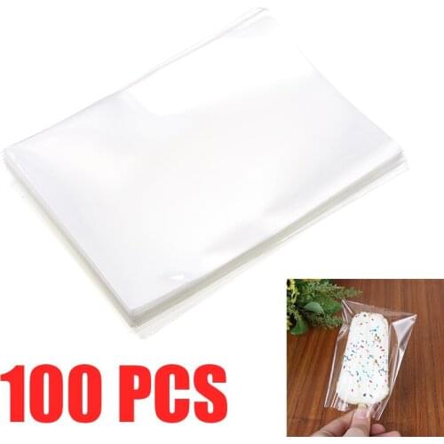 100pcs/pack Cellophane Bags Transparent 80*115mm For Small Lollipops Candies Small Gifts Clear Food Packaging Bag