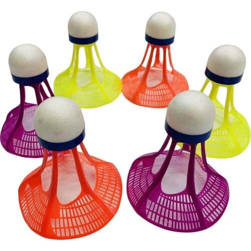 3Pcs/lot Badminton Airshuttle Plastic Nylon Ball For Training Feather Shuttlecock Birdies Resistance To Wind For Student Adults