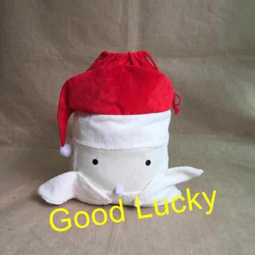 40pcs/lot free shipping new arrival high quality monogram personalize velvet santa sack Christmas gift bags present sacks