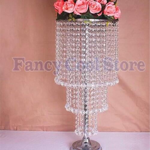 65cm Tall Crystal Wedding Centerpiece Table Decoration