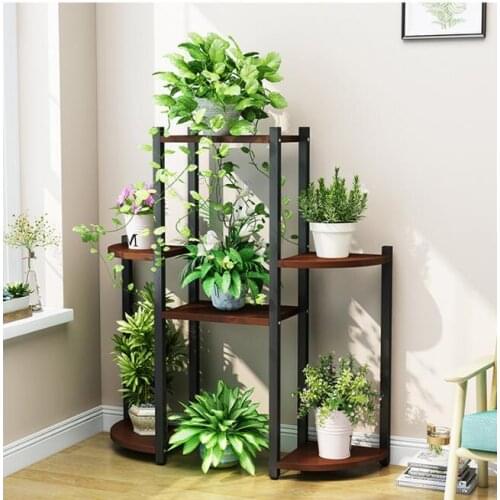 Flower rack tianyi multi-layer interior decoration floor province space flesh-rich flowerpot shelf living room green carrot balc