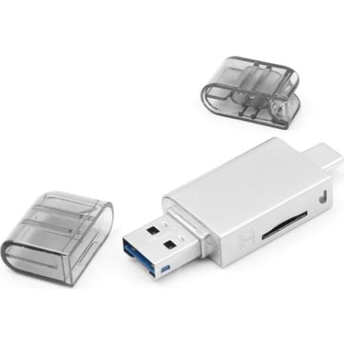 CY USB-C Type C / USB 2.0 to NM Nano Memory Card & TF Micro SD Card Reader for Huawei Cell Phone & Laptop